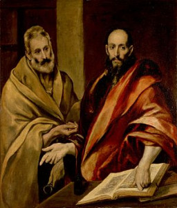 Pedro e Paulo. El Greco. Incidente de Antioquia
